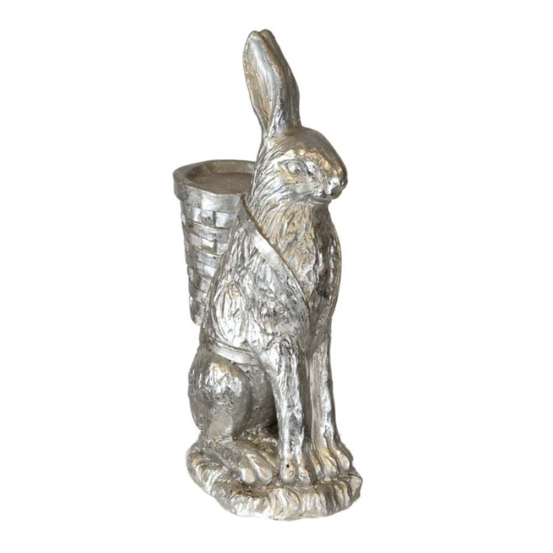 Gabor Rabbit In Silver Silver Daisy Rabbit Hire Melbourne | Feel Good Events