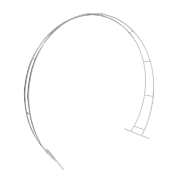 white wire wedding arch 