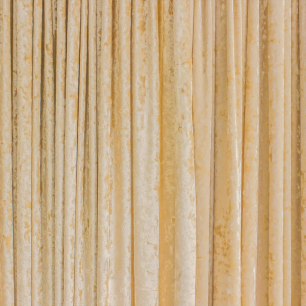 champagne coloured crushed velvet drape