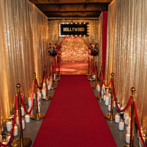 sequin drape hollywood red carpet