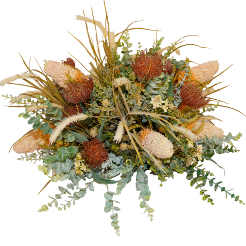 native floral table centrepiece