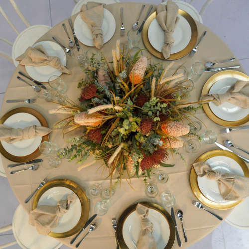 native australian plants table centrepiece