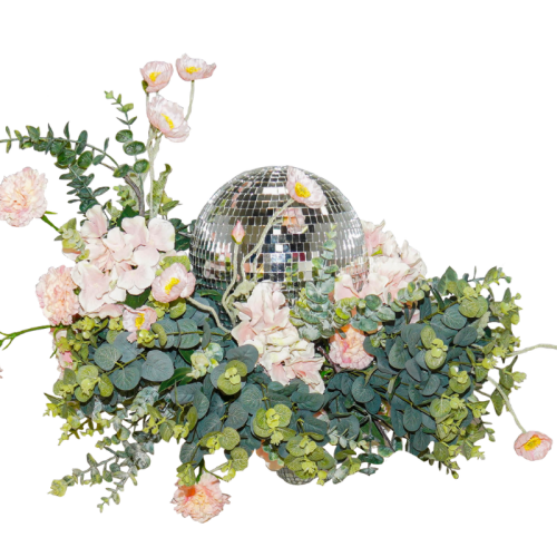 disco floral centrepiece