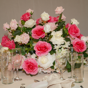Bright Rosy Floral Centrepiece 5