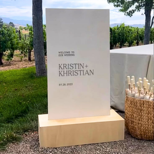 wedding welcome sign