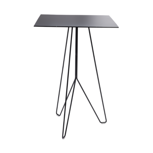 full black cafe table