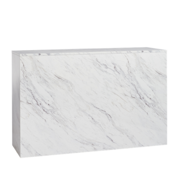 white marble bar