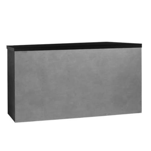 concrete looking bar station