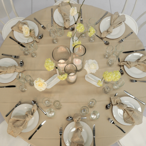 candles and floral vases with white florals