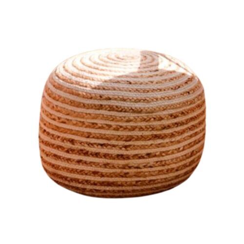 Natural Pouffe Ottoman