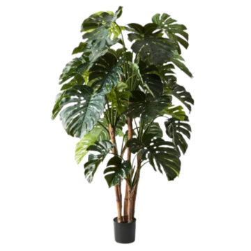 artificial monstera palm pot plant