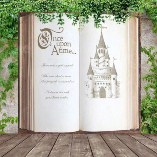 Enchanted garden fairy-tale story book backdrop