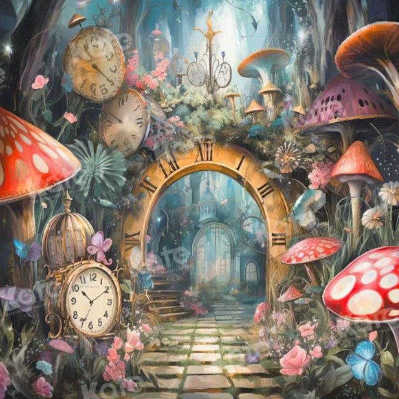 Standard Backdrop - Magic Wonderland Mushrooms