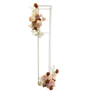 Muted Pink & Orange Floral Stand