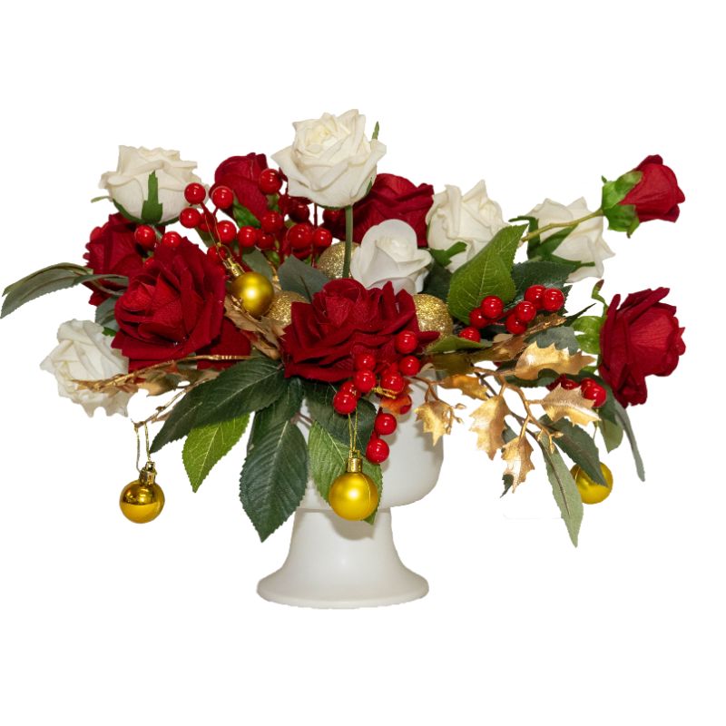 Red & White Christmas Centrepiece 2