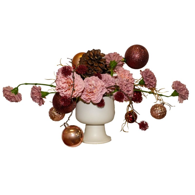 Rose Gold Christmas Centrepiece