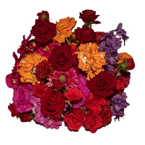 Hot Pink & Red Floral Centrepiece 2