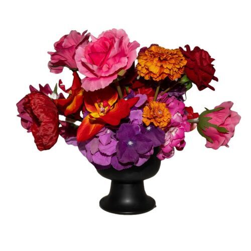 Hot Pink & Red Floral Centrepiece