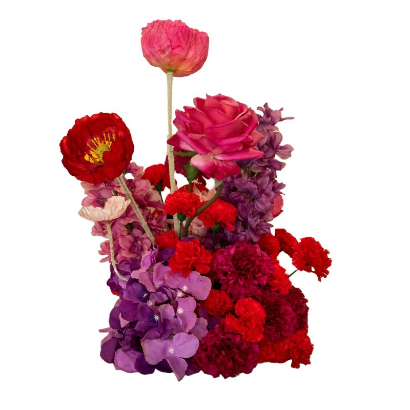 Pink Purple & Red Floral Centrepiece
