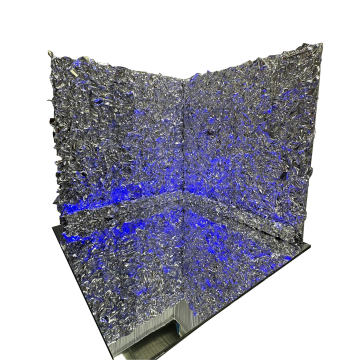 photo crinkle backdrop metallic silver