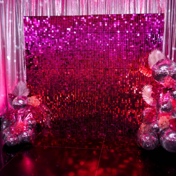 pink sequin photo backdrop