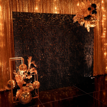 black sequin photo backdrop
