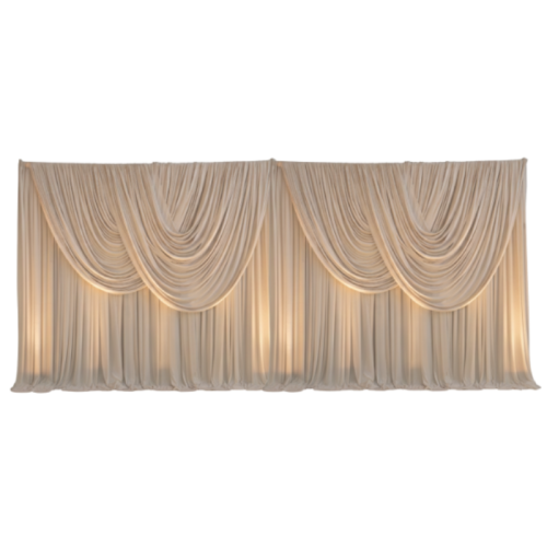 Scalloped Chiffon Backdrop 4