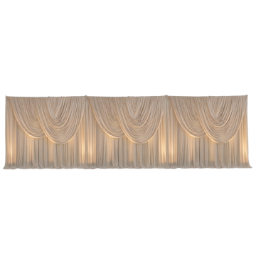 Scalloped Chiffon Backdrop 5
