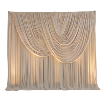 Scalloped Chiffon Drape