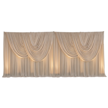 Scalloped Chiffon Backdrop 4