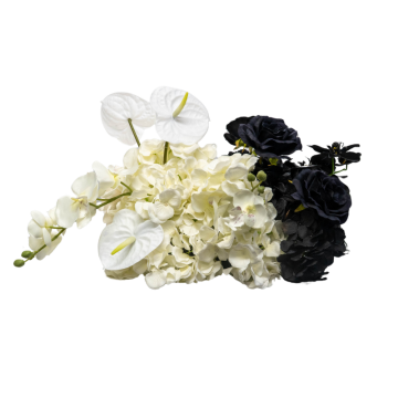 monochrome modern florals