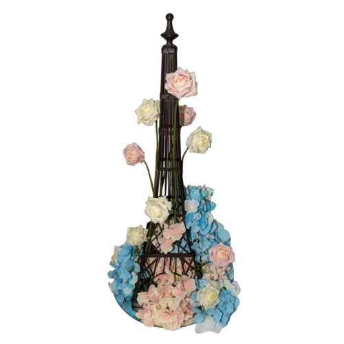 paris table floral centrepiece