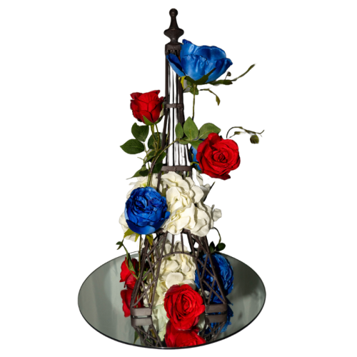 paris table floral centrepiece