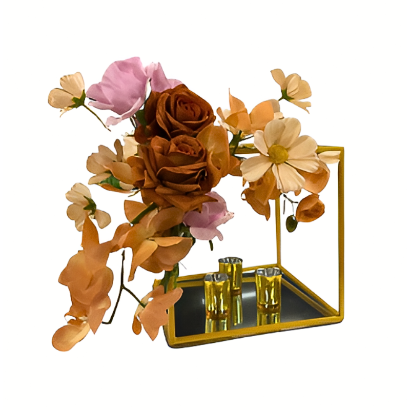 Terracotta Sunset Floral Centrepiece