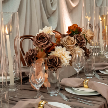 espresso coffee coloured florals