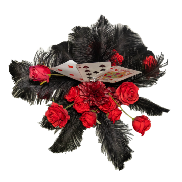 royal flush floral centrepiece