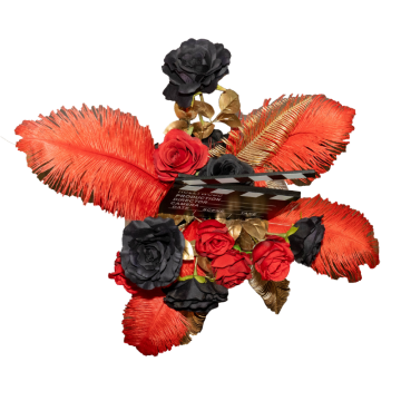 hollywood floral centrepiece