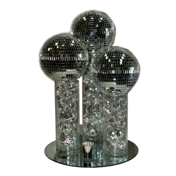 Studio 54 mirrorball centrepiece