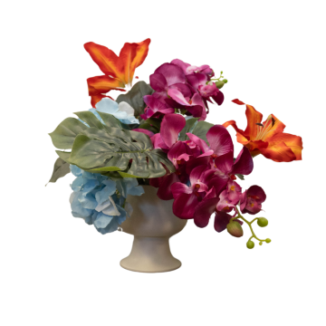 havana nights floral table centrepiece