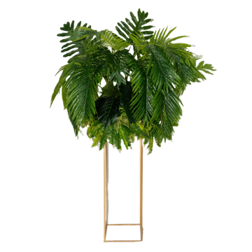 greenery tall centrepiece