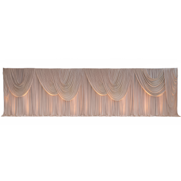 long chiffon drape backdrop