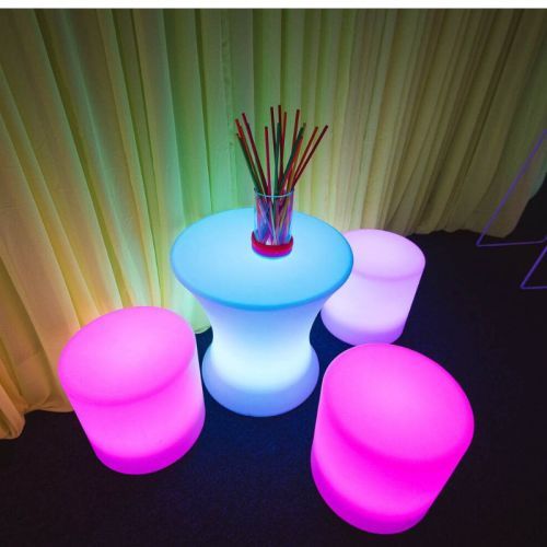 LED illuminated stools