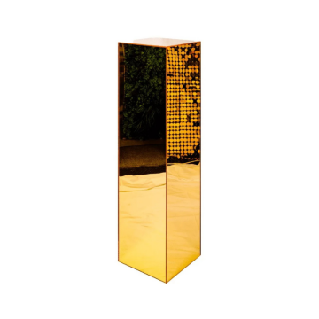 gold mirror plinth